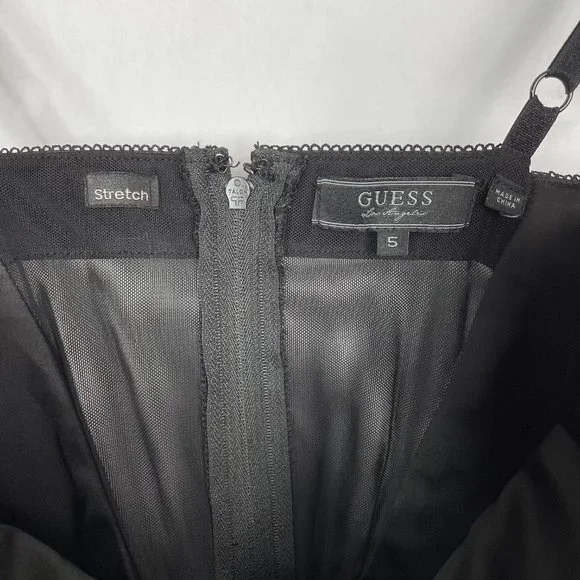 Guess Lexy Dress Sweetheart Neckline Satin Lace Trim Bodycon Sexy Dress 5 - Picture 14 of 15